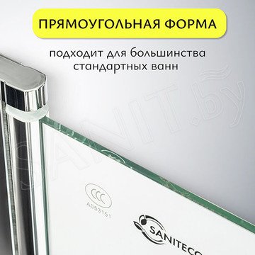 Душевая шторка на ванну SANITeco SN-21-Mosaic