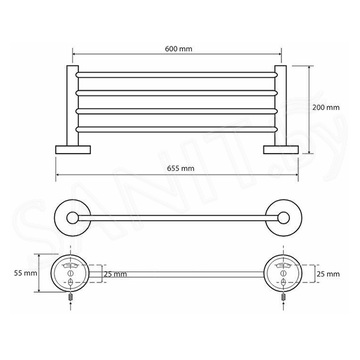 Полка для полотенец Bemeta Omega 104105082