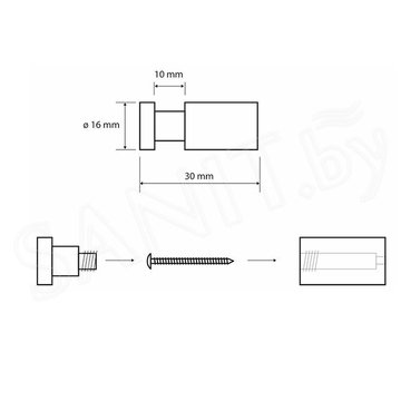 Крючок Bemeta Omega 104506092