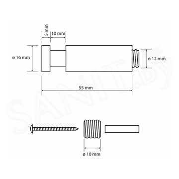 Крючок Bemeta Omega 104506082
