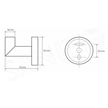 Крючок Bemeta Omega 104206022