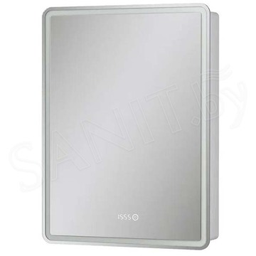 Шкаф-зеркало Equil Nice LED 60 с часами