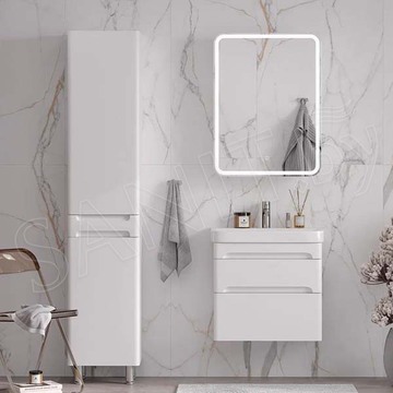 Шкаф-зеркало Equil Nice LED 60 с часами
