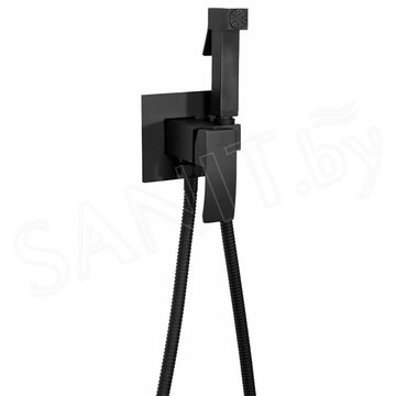 Смеситель встраиваемый Hansberge H3077BL с гигиеническим душем