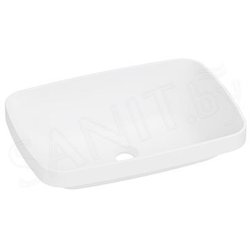 Умывальник Belux Джаз 540 прямоугольник белый матовый Solid Surface