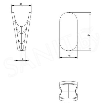 Крючок Grocenberg AC0051 черный матовый