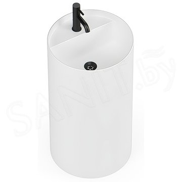 Умывальник Belux Осло 450x800 белый матовый Solid Surface напольный