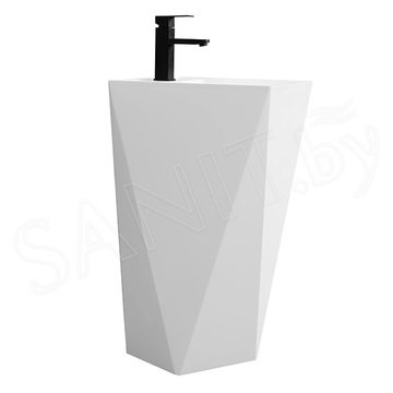 Умывальник Belux Триумф 450x800 белый матовый Solid Surface напольный