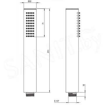Смеситель для ванны Deante Silia BQS D17N напольный