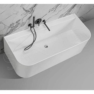 Ванна из искусственного камня Belux Атланта BA-1700 белый матовый Solid Surface