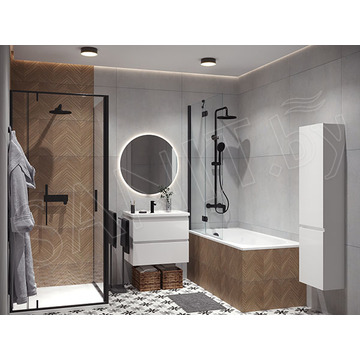 Ванна из искусственного камня Belux Классика 3 1700 белый матовый Solid Surface