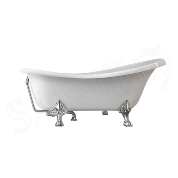 Ванна из искусственного камня Belux Ладья ВЛА 1600 белый матовый Solid Surface