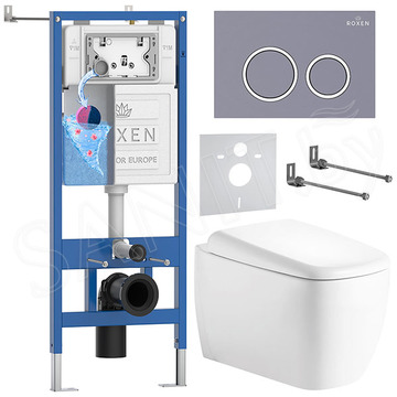 Комплект инсталляции 6 в 1 Roxen StounFix Dual Fresh 968512 с аромадозатором