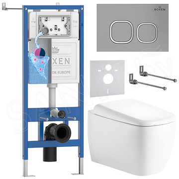 Комплект инсталляции 6 в 1 Roxen StounFix Dual Fresh 968517 с аромадозатором
