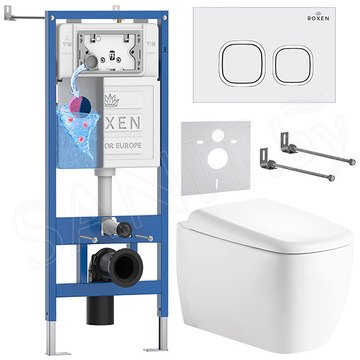 Комплект инсталляции 6 в 1 Roxen StounFix Dual Fresh 968514 с аромадозатором