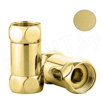 Комплект прямых американок 1-1/4"1-1/4" Г/Г матовое золото