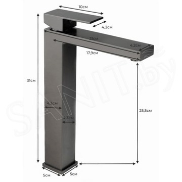 Смеситель для умывальника Filarete Fing FL6040BL