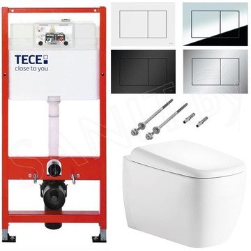 Комплект инсталляции TECEbase kit c кнопкой и подвесным унитазом Roxen Martin 530220-02