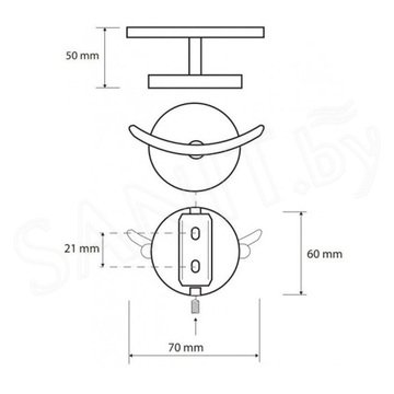 Крючок Bemeta Nox 102413010 двойной