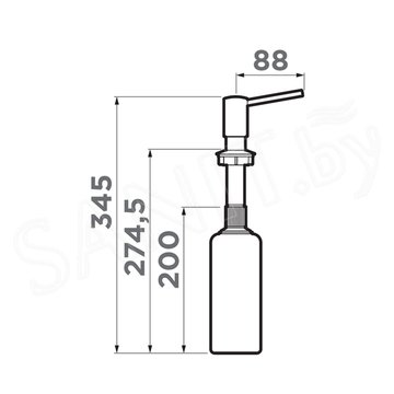 Дозатор для моющих средств Omoikiri OM-02-P ES