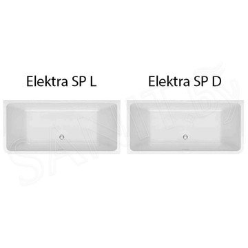Акриловая ванна Kolpa-san Elektra SP асимметричная