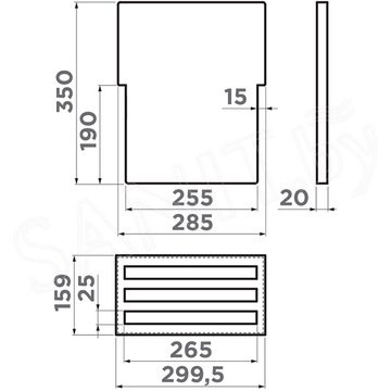 Держатель для досок Omoikiri FP-04 GM для DRY-01/02