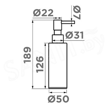 Дозатор для жидкого мыла Omoikiri OM-06 GB