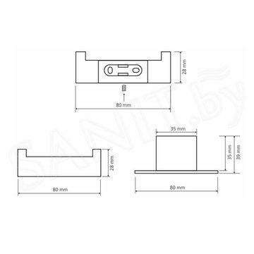 Крючок Bemeta Nero 135006030 двойной