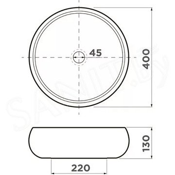 Умывальник Omoikiri Fumico-NU Natceramic