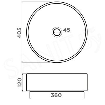 Умывальник Omoikiri Mira-NB Natceramic