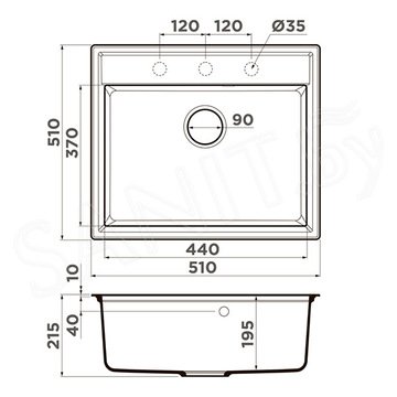 Кухонная мойка Omoikiri Daisen 51