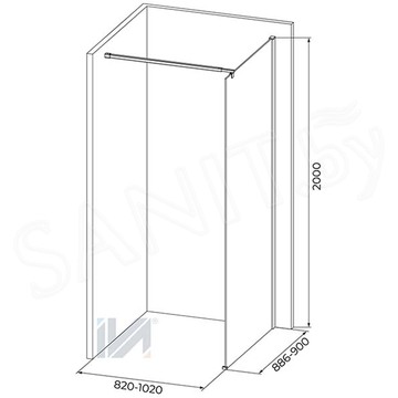 Душевая стенка Iva WIX90T / WIX120T