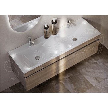 Тумба под умывальник Velvex Pulsus 1400-0-2 дуб сонома