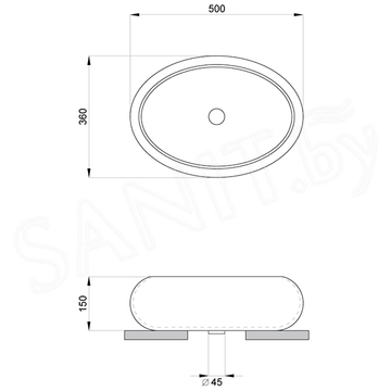 Умывальник Lavinia Boho Bathroom Sink 33311089