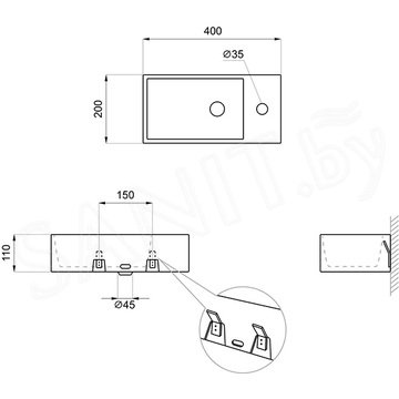 Умывальник Lavinia Boho Bathroom Sink 33311023 / 33311025