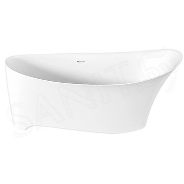 Ванна из искусственного камня BAS Иннова белая матовая Solid Surface