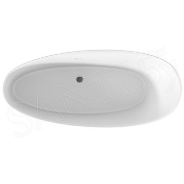Ванна из искусственного камня BAS Иннова белая матовая Solid Surface