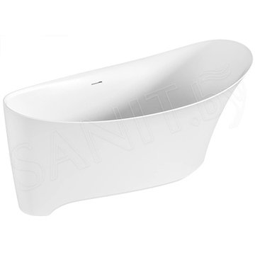 Ванна из искусственного камня BAS Иннова белая матовая Solid Surface