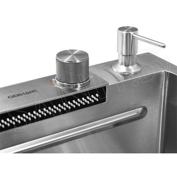 Кухонная мойка Gerhans K37545 со смесителем, ринзером, коландером и разделочной доской