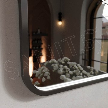 Зеркало Mebelvann Ellisse в черной раме
