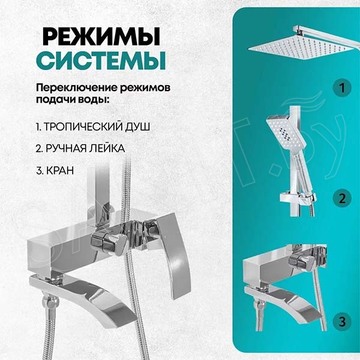 Душевая стойка Grocenberg GB7007-1 хром