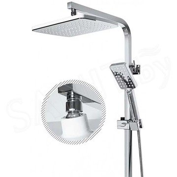 Душевая стойка Grocenberg GB7008 белый / хром
