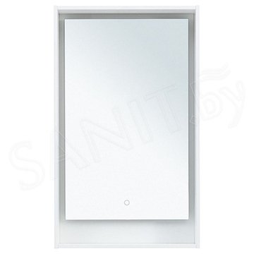 Зеркало Aquanet Милан 50 / 60 / 70 / 80 / 100 Led белый глянец
