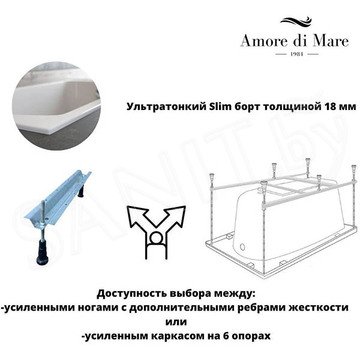 Акриловая ванна Amore di mare Nicole