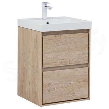 Тумба под умывальник Aquanet Милан 50 / 60 / 70 / 80 / 100 Flat дуб светлый