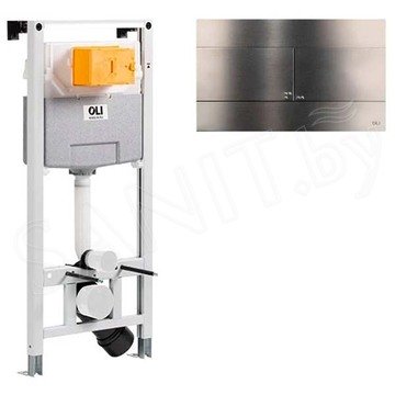 Система инсталляции OLI 120 885052 + клавиша смыва Slim Inox 889313