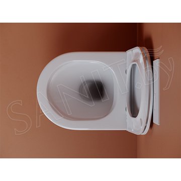 Подвесной унитаз CeramicaNova Ulma CN4006 Rimless Soft Close
