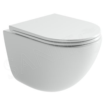 Подвесной унитаз CeramicaNova Vogue Торнадо CN4008T Soft Close