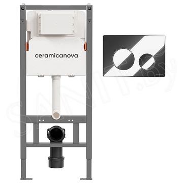 Инсталляция для подвесного унитаза CeramicaNova Balance CN121001CH 3 в 1