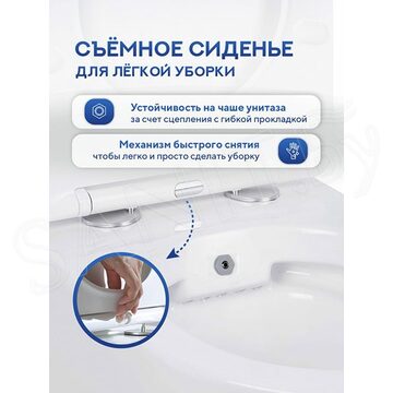 Подвесной унитаз Amore di Mare Delio Bidet P203-X с функцией биде